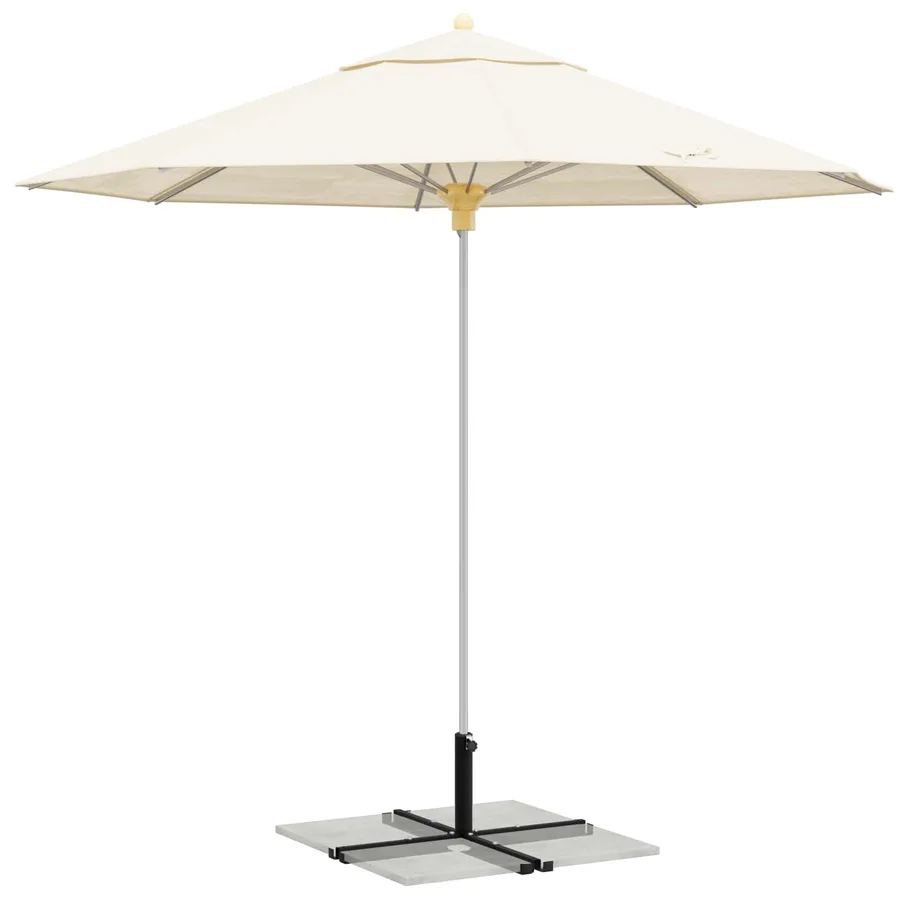 Base de parasol avec cadre croisé Noir Acier - 3