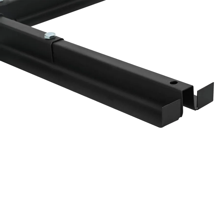 Base de parasol avec cadre croisé Noir Acier - 7