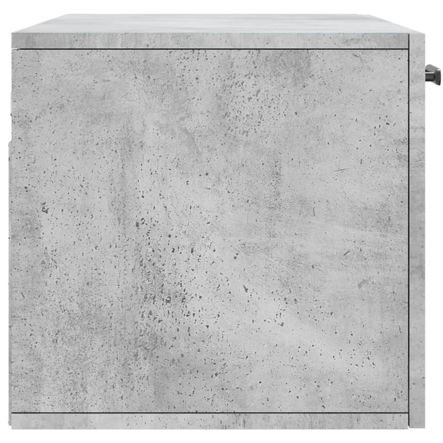 Armoire murale gris béton 80x36,5x35 cm bois d'ingénierie - 7