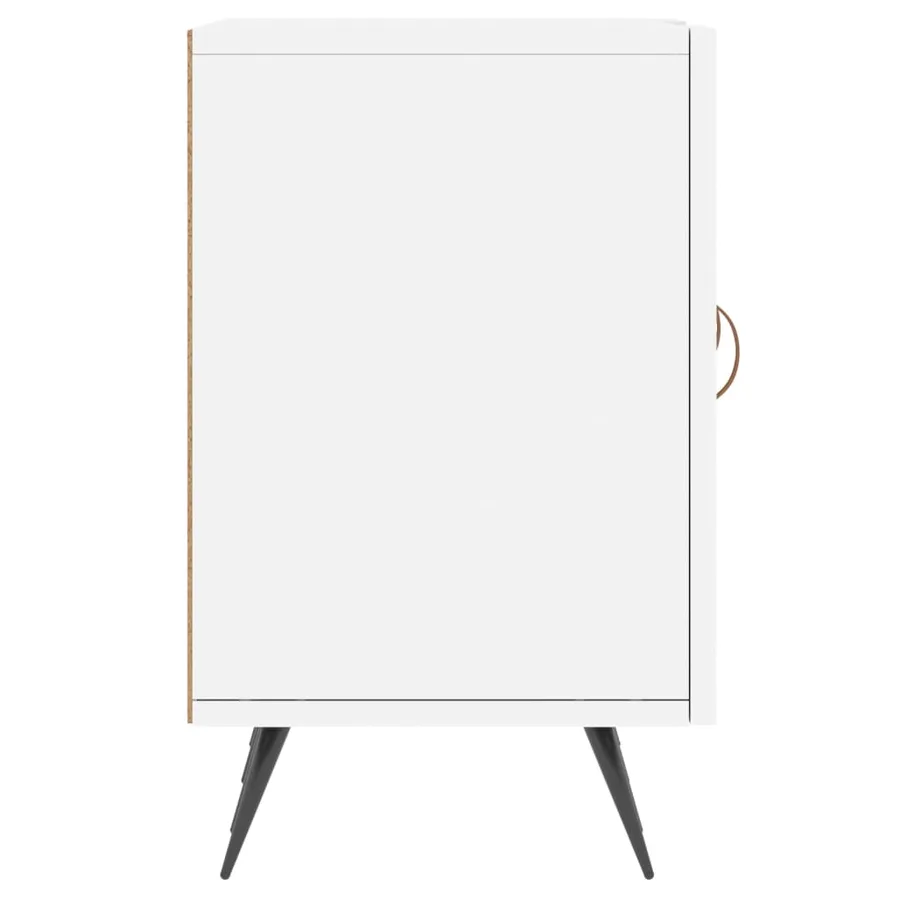 Meuble TV blanc 150x30x50 cm bois d'ingénierie - 7