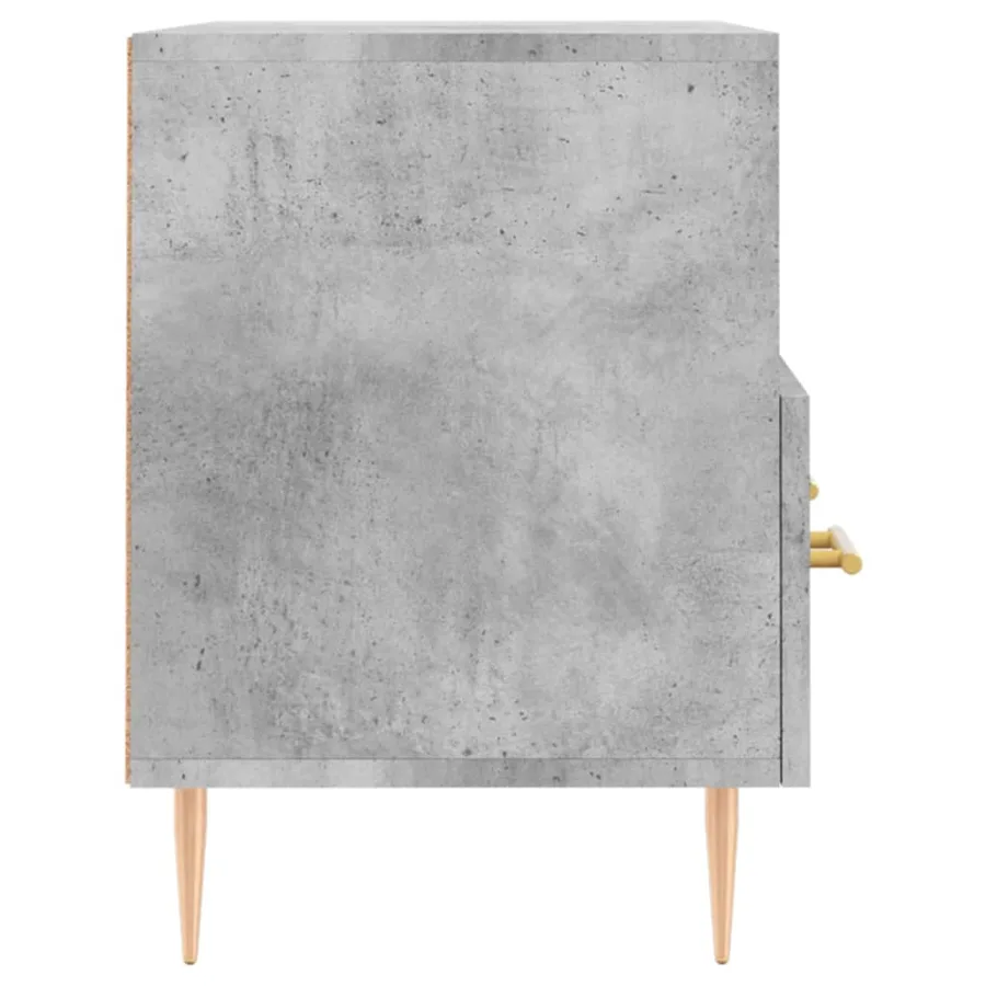 Meuble TV Gris béton 80x36x50 cm Bois d'ingénierie - 7