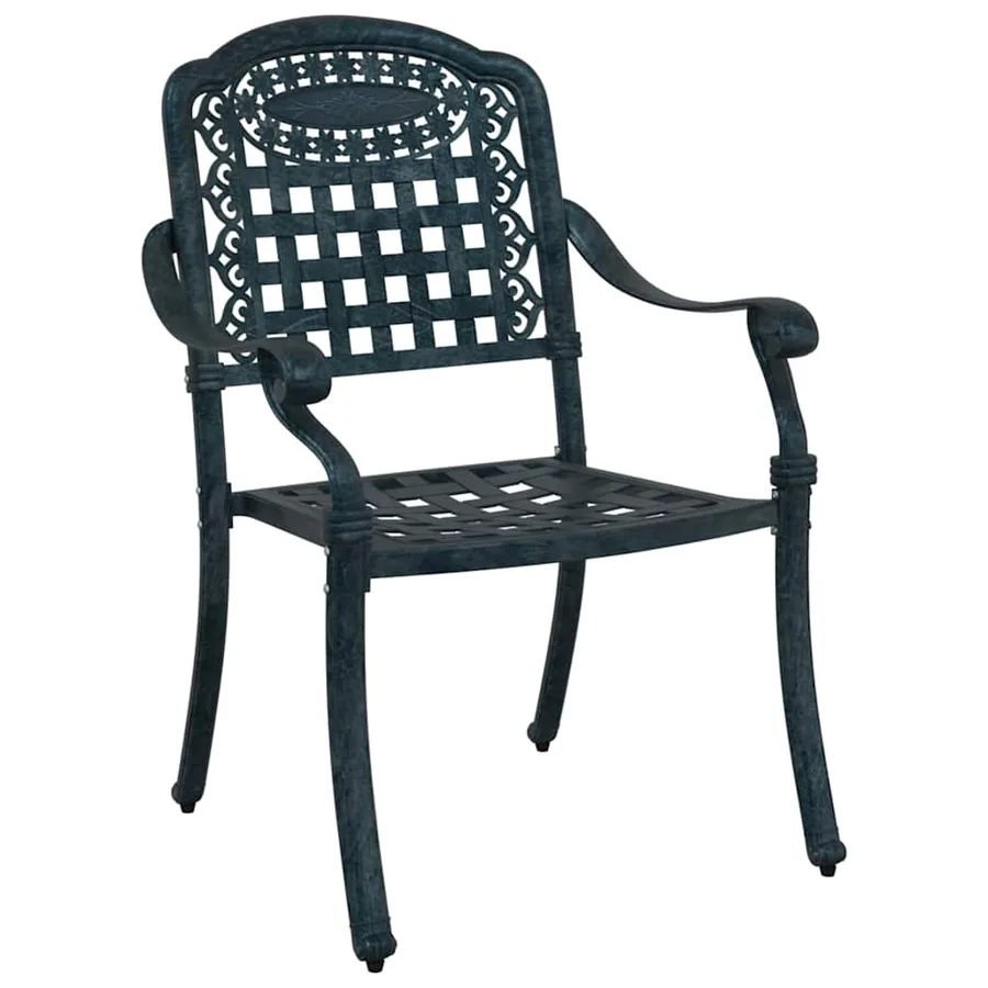 Ensemble de salle à manger pour jardin 5 pcs Vert Aluminium - 5