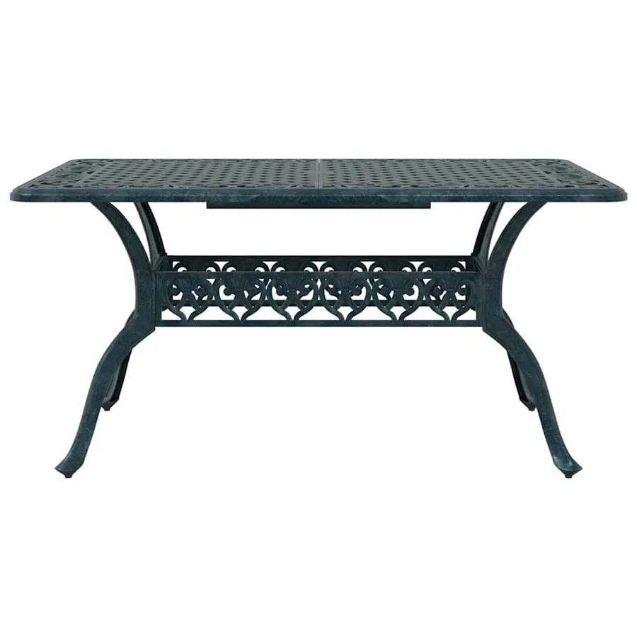 Ensemble de salle à manger pour jardin 5 pcs Vert Aluminium - 9