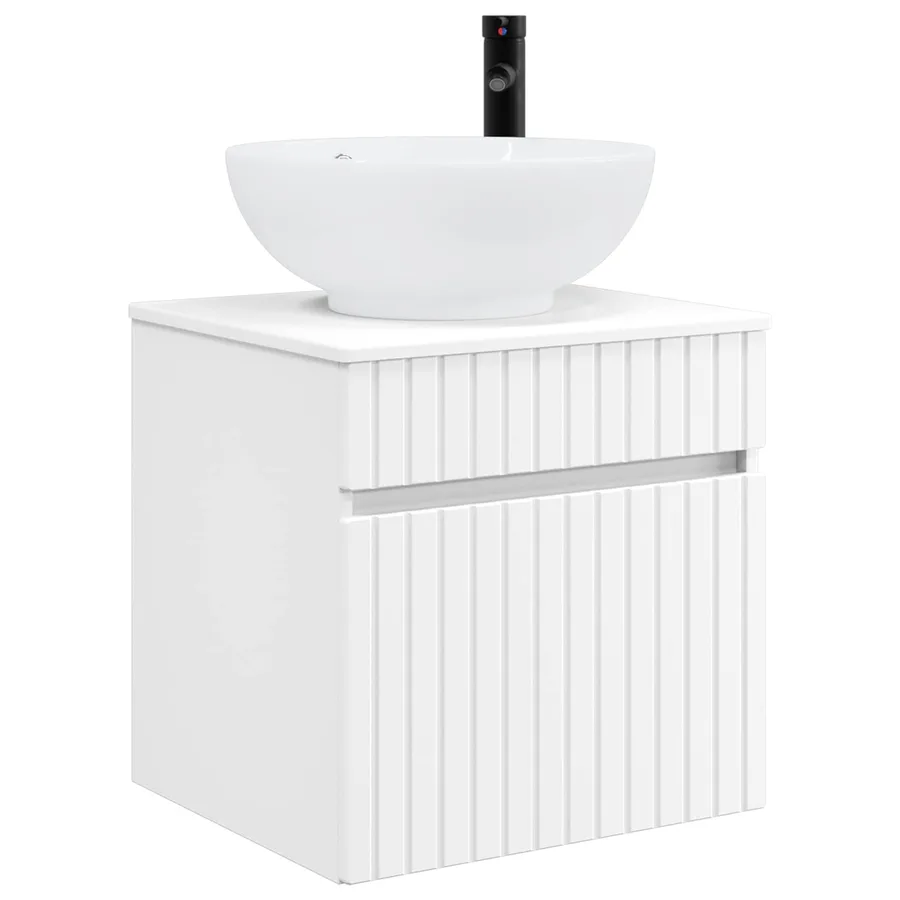 Meuble de lavabo mural Blanc 49 x 44,5 x 66,5 cm - 2