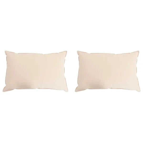 Oreiller 2 pcs Beige 70 x 90 cm Fibre de Kapok