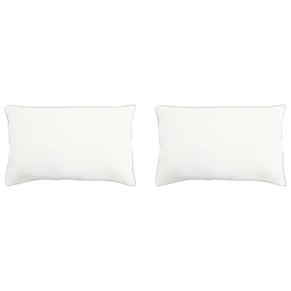 Oreiller 2 pcs Blanc 40 x 80 cm Fibre de bambou