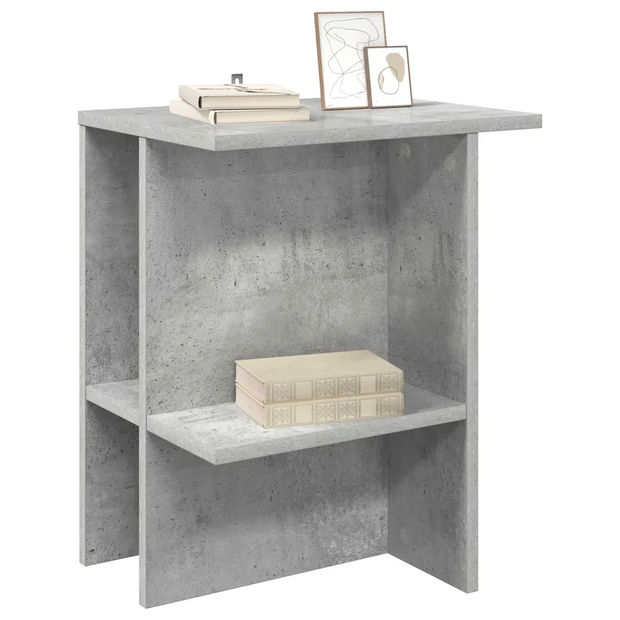 Table basse 2 pcs Gris béton 40 x 30 x 49 cm Bois d'ingénierie - 3
