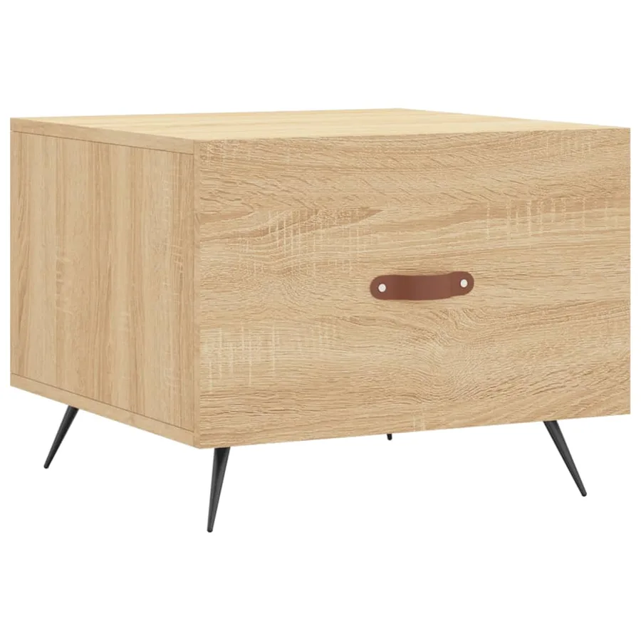 Table basse Chêne sonoma 50x50x40 cm Bois d'ingénierie - 2