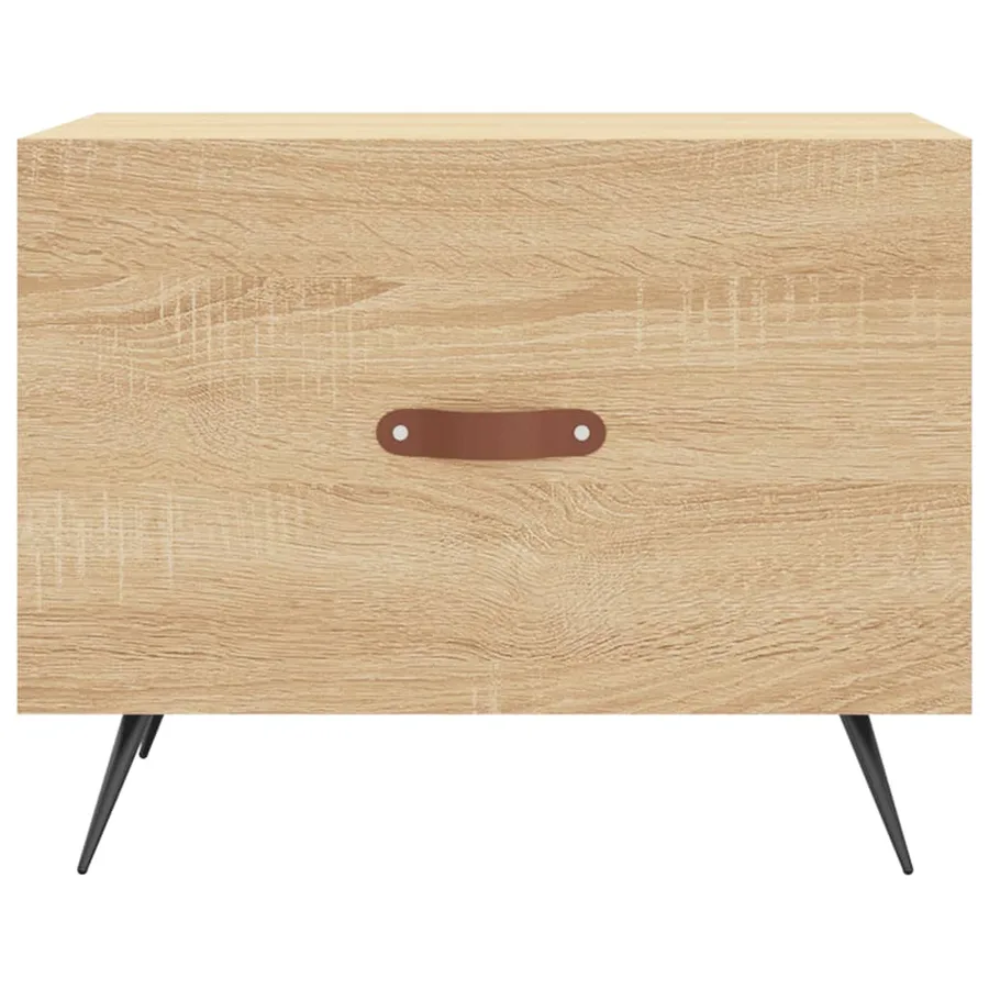 Table basse Chêne sonoma 50x50x40 cm Bois d'ingénierie - 5
