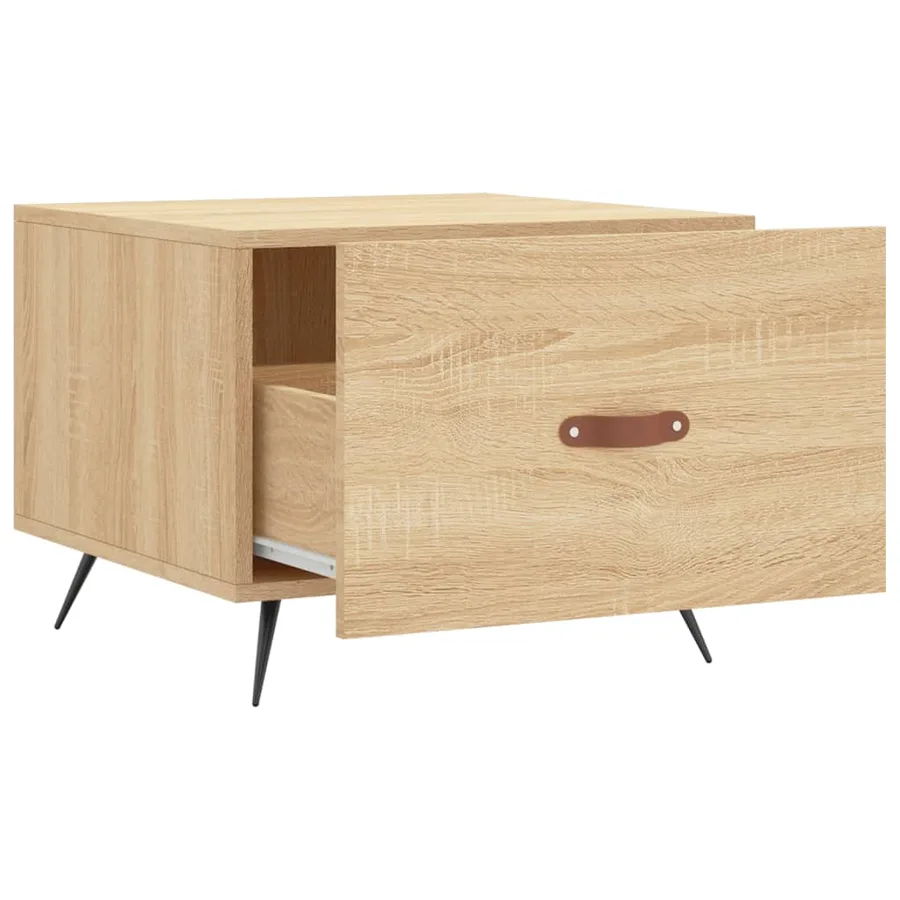 Table basse Chêne sonoma 50x50x40 cm Bois d'ingénierie - 6