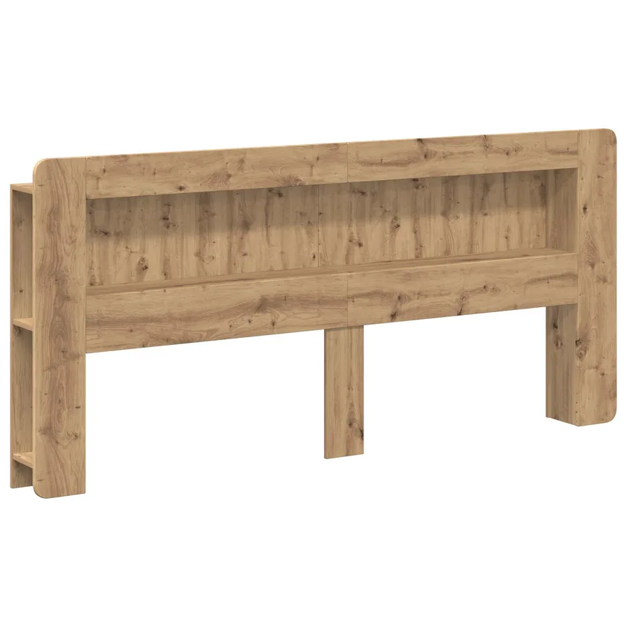 Cabinet de Tête de Lit Chêne artisanal 180 cm Bois d’ingénierie - 2