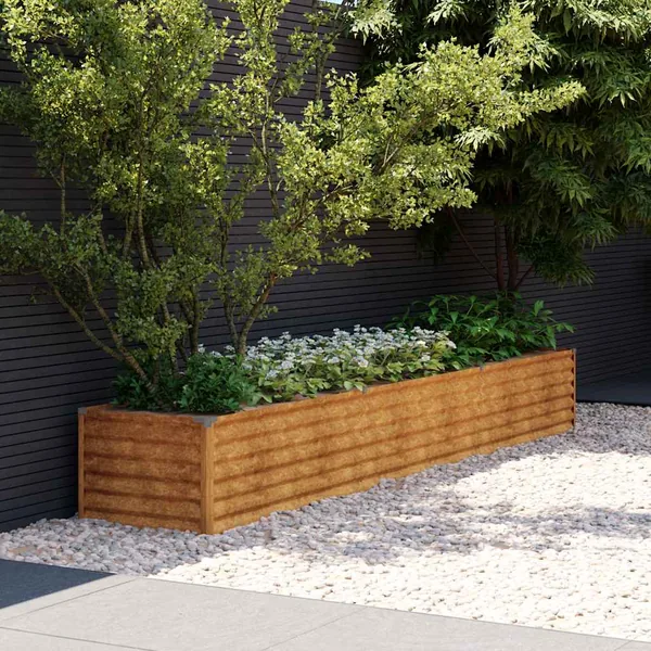 Jardinière surélevée 291 x 50 x 36 cm Acier Corten