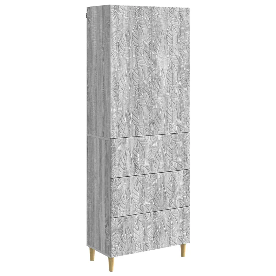 Ensemble de Meubles 2 pcs Sonoma gris 66 x 34,5 x 90 cm - 2