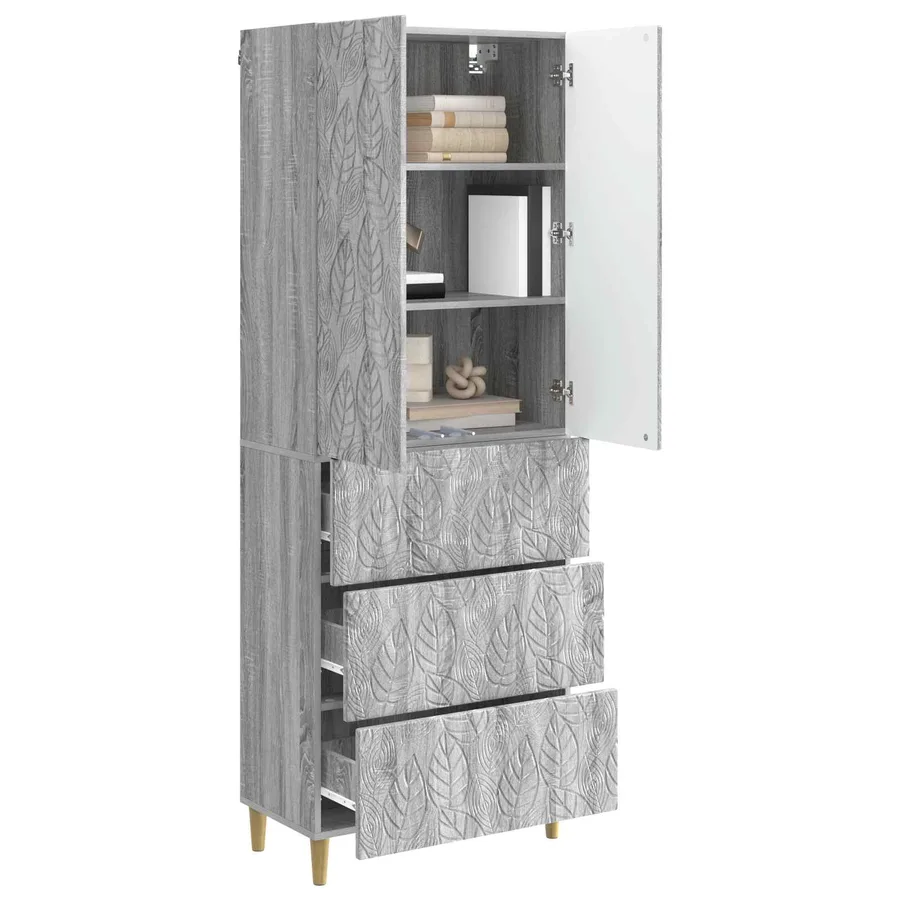 Ensemble de Meubles 2 pcs Sonoma gris 66 x 34,5 x 90 cm - 3