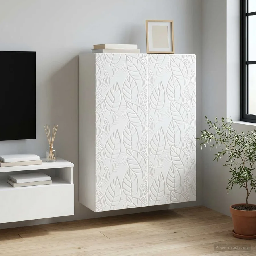 Armoire Murale Blanc 66 x 34,5 x 90 cm Bois d'ingénierie