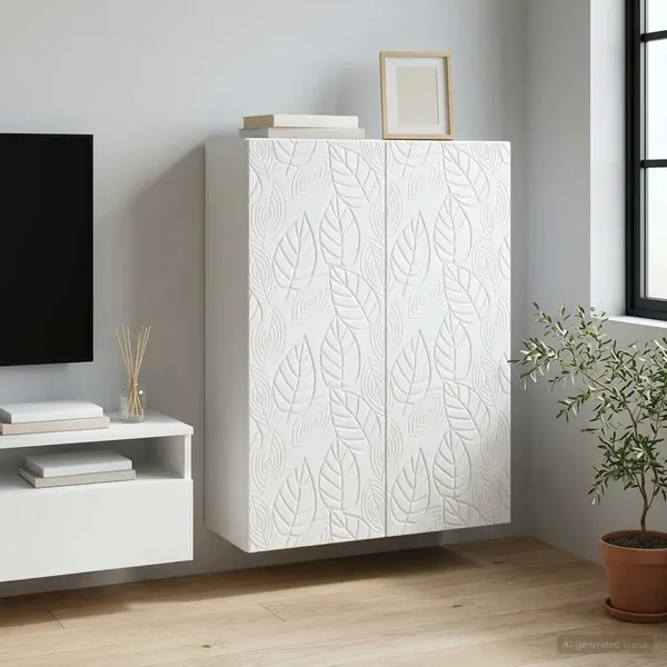 Armoire Murale Blanc 66 x 34,5 x 90 cm Bois d'ingénierie