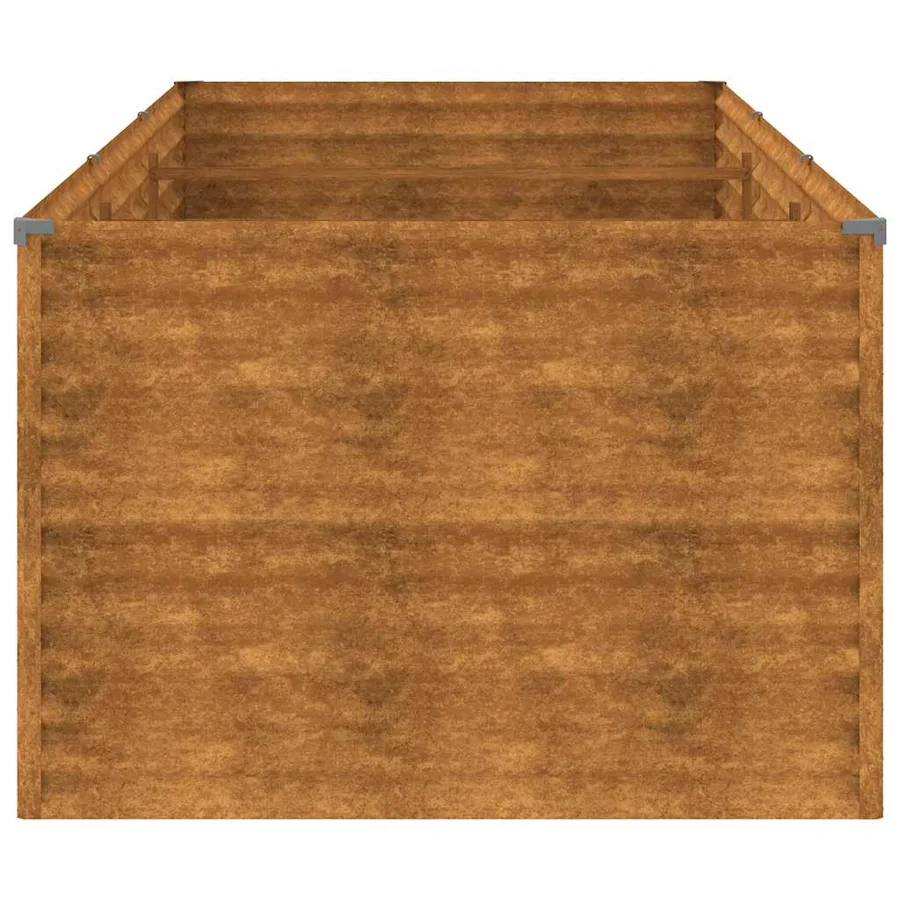 Lit surélevé de jardin 290x100x69 cm acier corten - 5