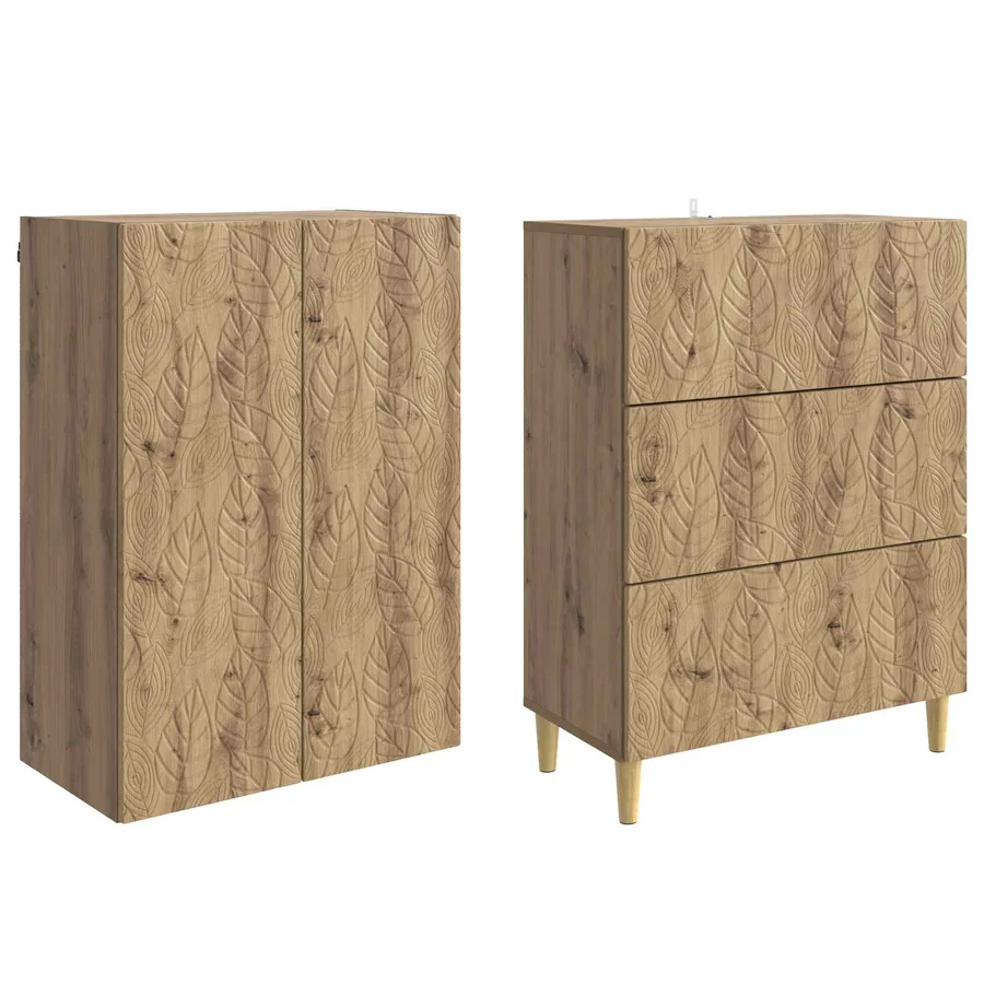 Ensemble de Meubles 2 pc 66 x 34,5 x 90 cm Bois d'ingénierie - 4