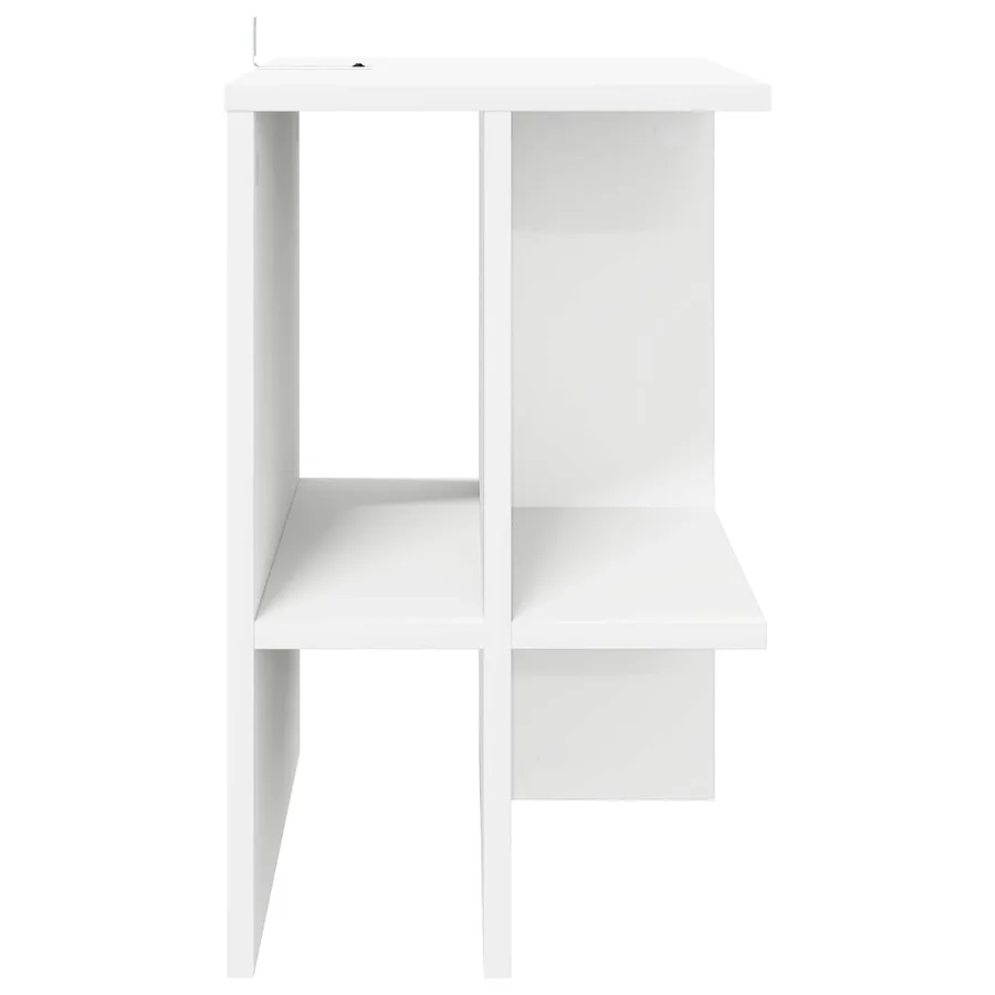 Table basse 2 pcs Blanc 40 x 30 x 49 cm Bois d'ingénierie - 7
