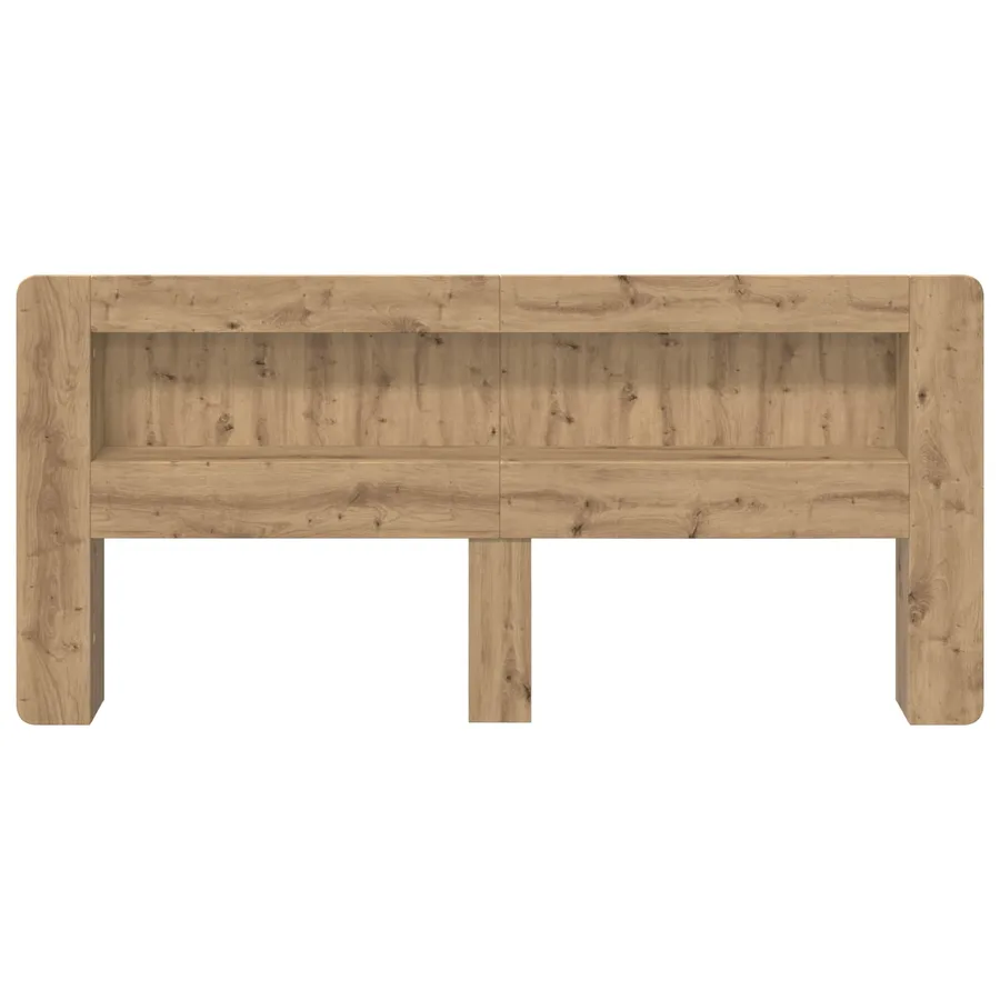 Cabinet de Tête de Lit Chêne artisanal 200 cm Bois d’ingénierie - 5