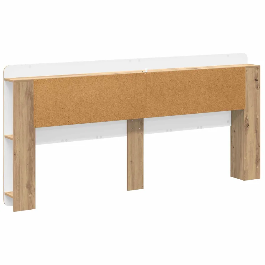 Cabinet de Tête de Lit Chêne artisanal 200 cm Bois d’ingénierie - 7