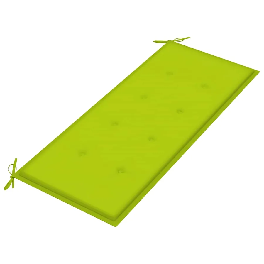 Banc de jardin avec coussin 120 cm Bambou - 5
