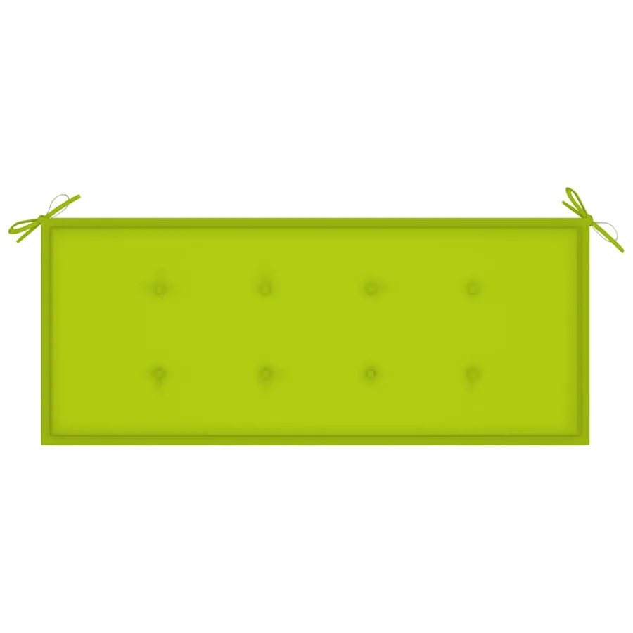 Banc de jardin avec coussin 120 cm Bambou - 6