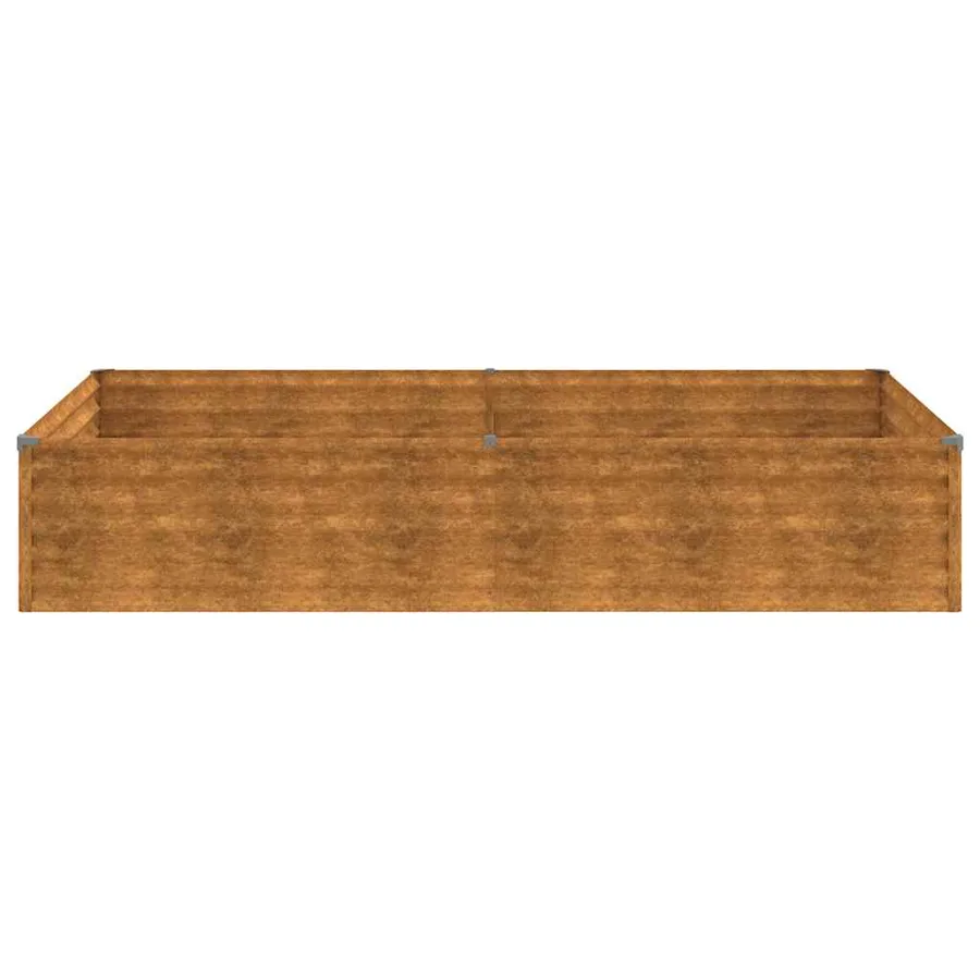 Lit surélevé de jardin 195x100x36 cm acier corten - 4