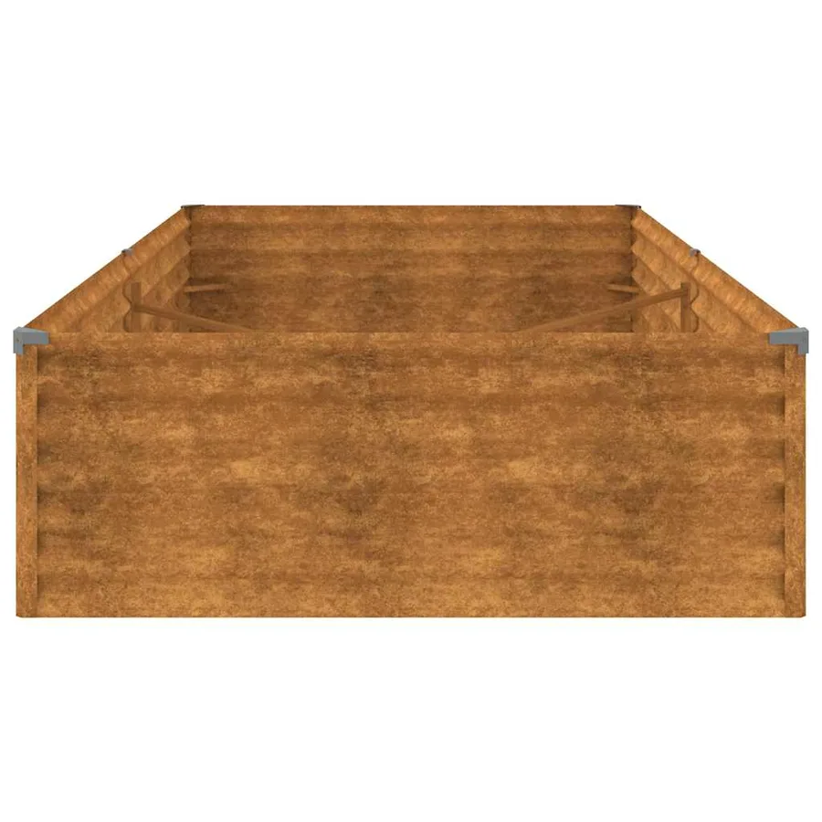 Lit surélevé de jardin 195x100x36 cm acier corten - 5