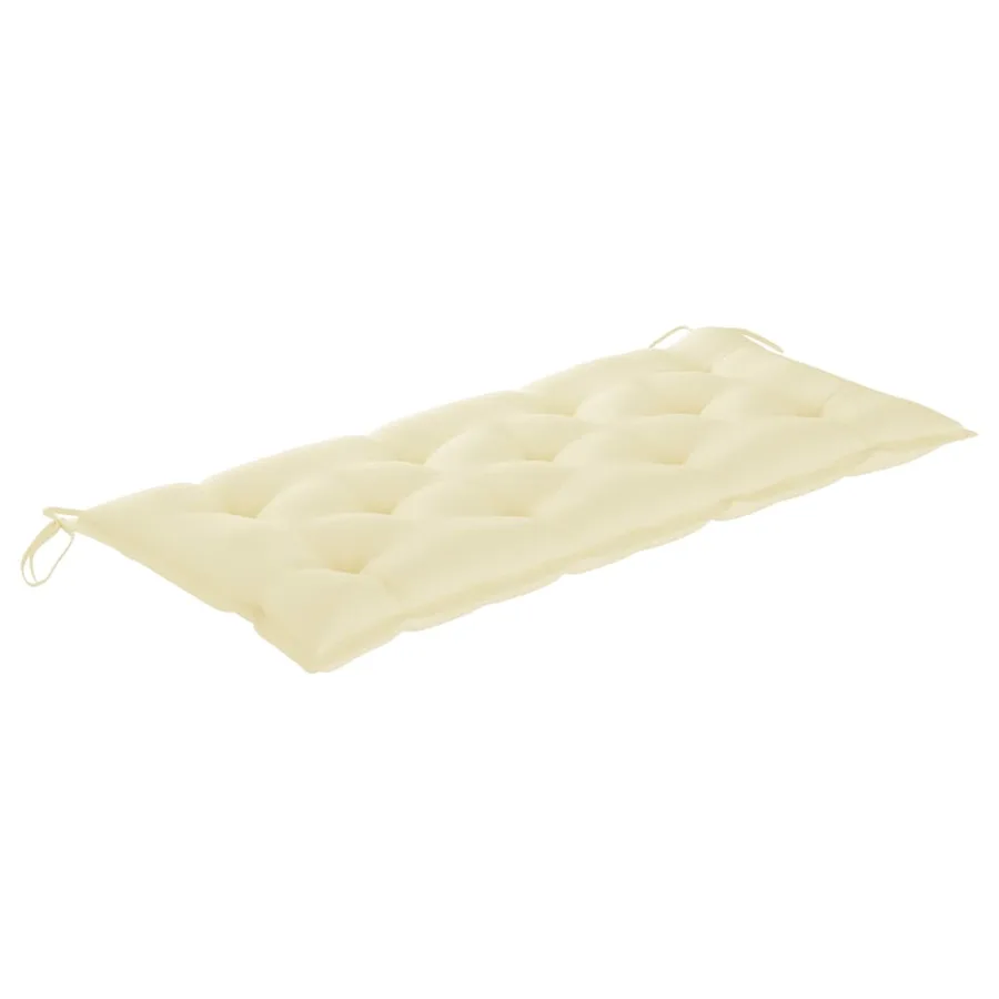 Banc de jardin avec coussin 120 cm Bambou - 6