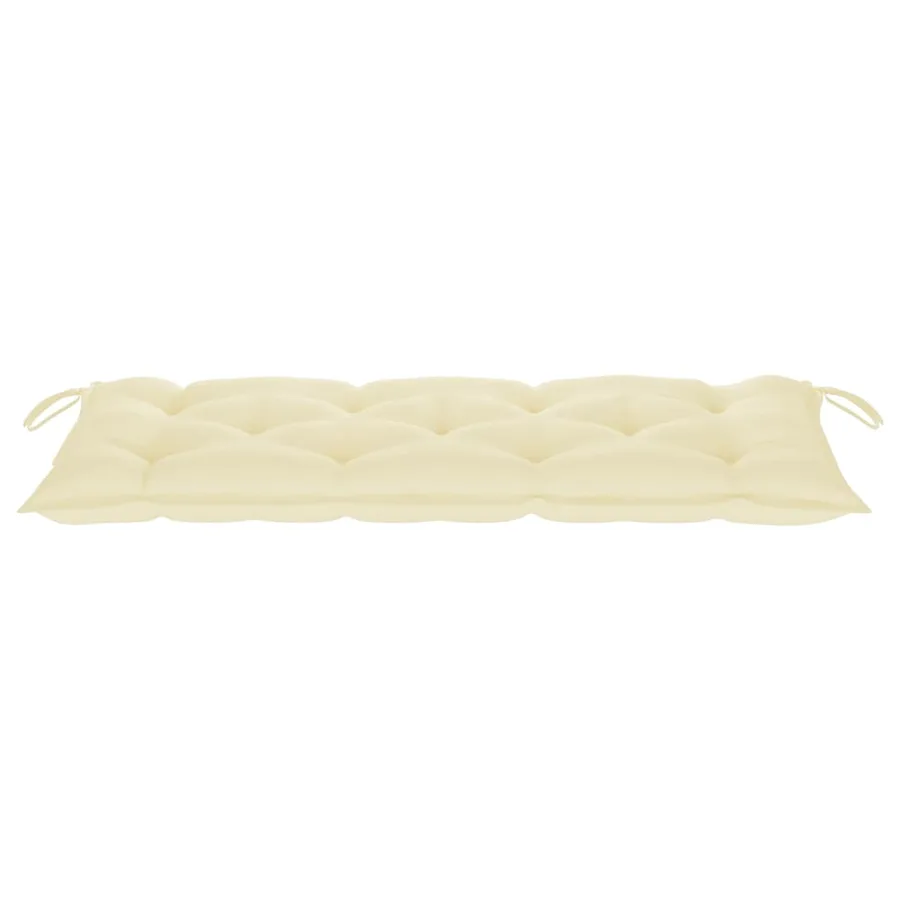 Banc de jardin avec coussin 120 cm Bambou - 7