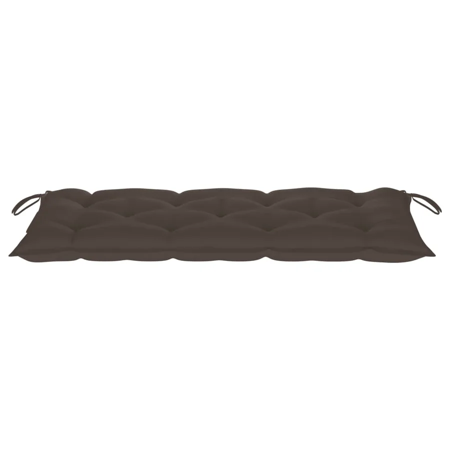 Banc de jardin pliable avec coussin 118 cm Bambou - 6