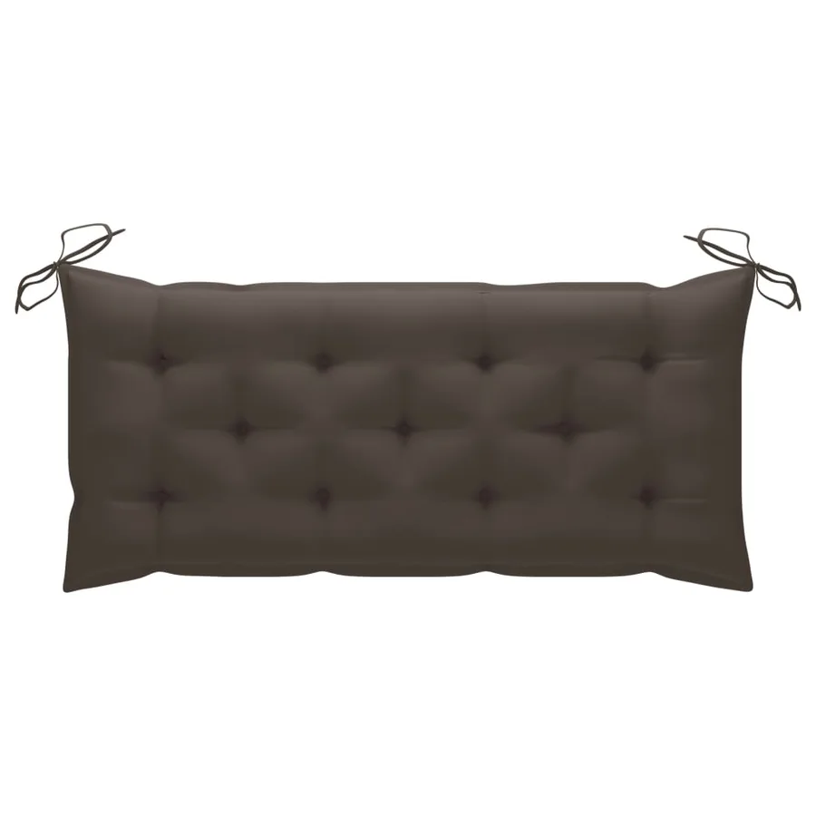 Banc de jardin pliable avec coussin 118 cm Bambou - 7