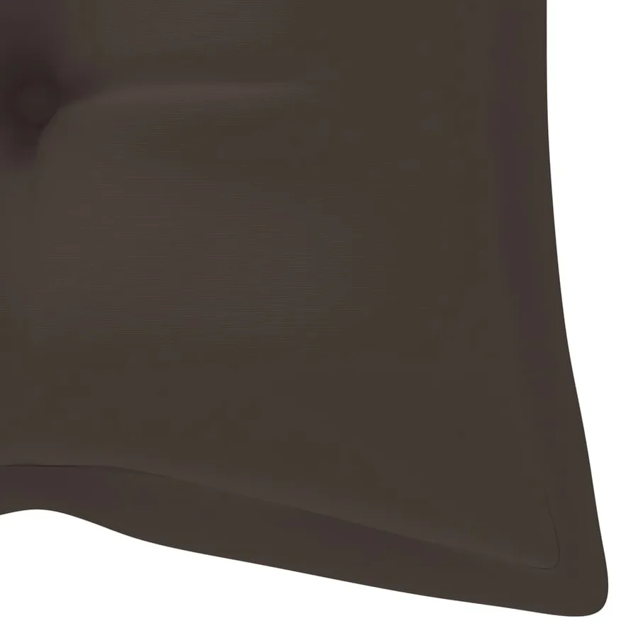 Banc de jardin pliable avec coussin 118 cm Bambou - 8