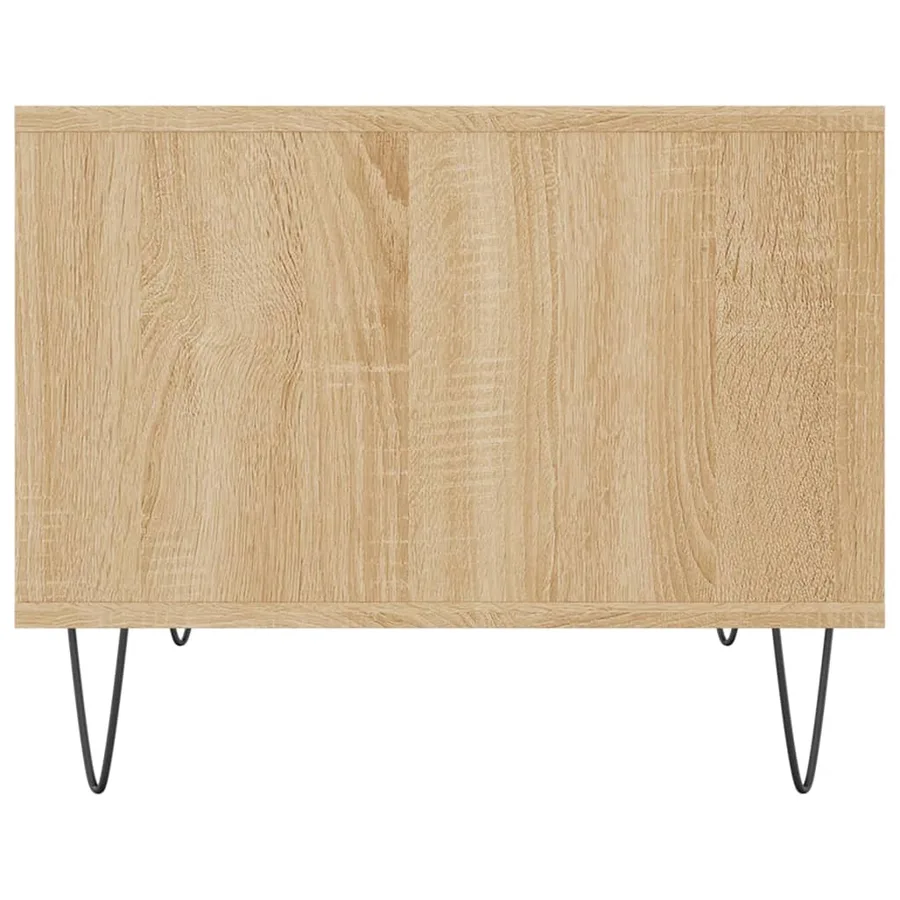 Table basse chêne sonoma 60x50x40 cm bois d'ingénierie - 5