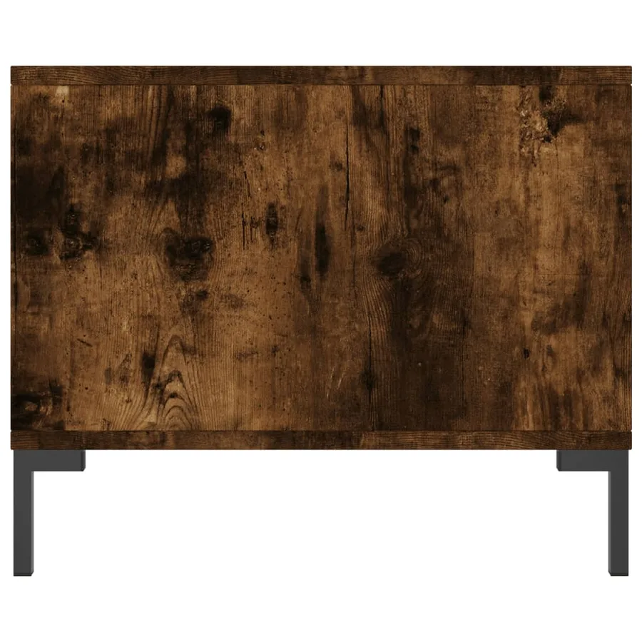 Table basse chêne fumé 90x50x40 cm bois d'ingénierie - 7