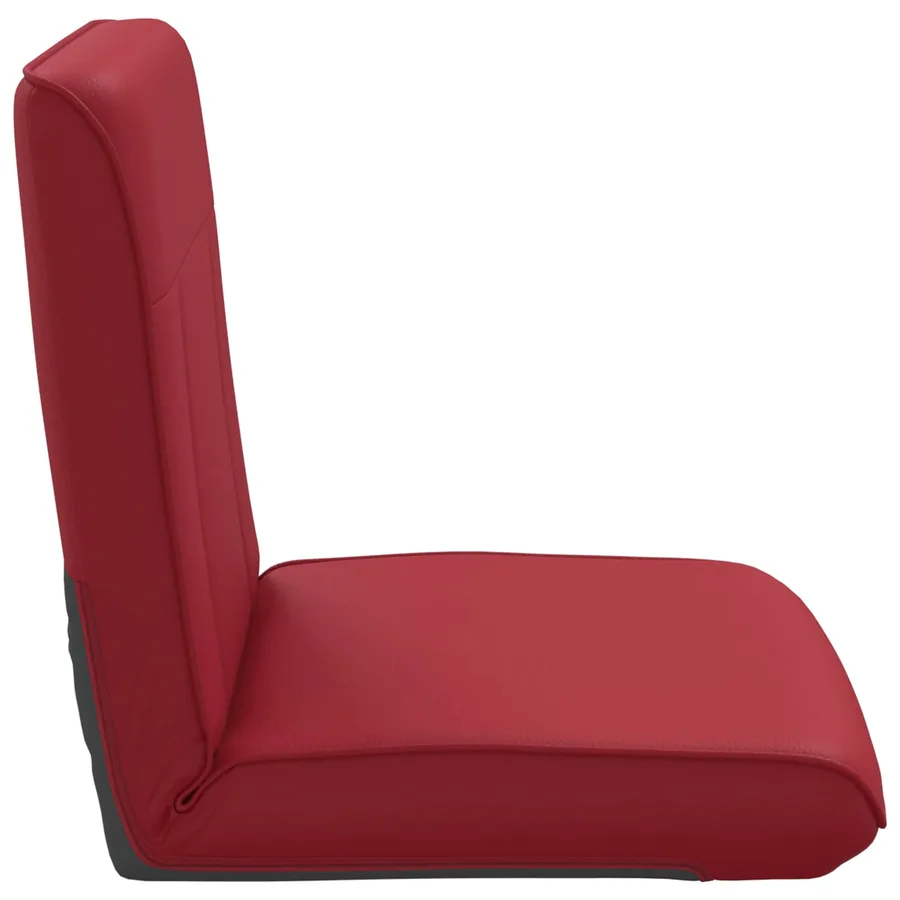 Fauteuil de sol ajustable Bordeaux Simili cuir - 5