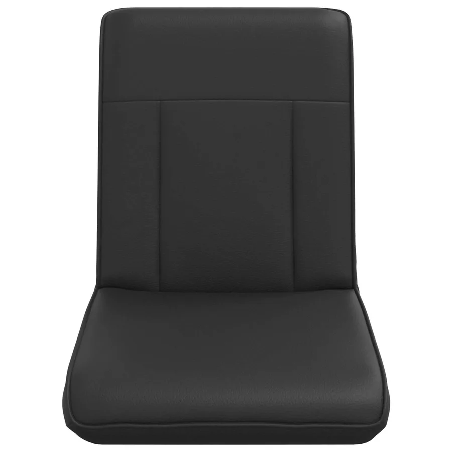 Fauteuil de sol ajustable Noir Simili cuir - 4