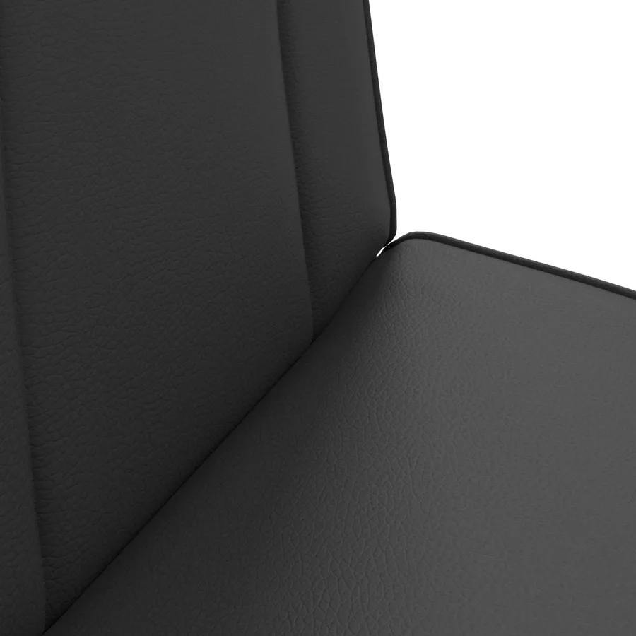 Fauteuil de sol ajustable Noir Simili cuir - 7