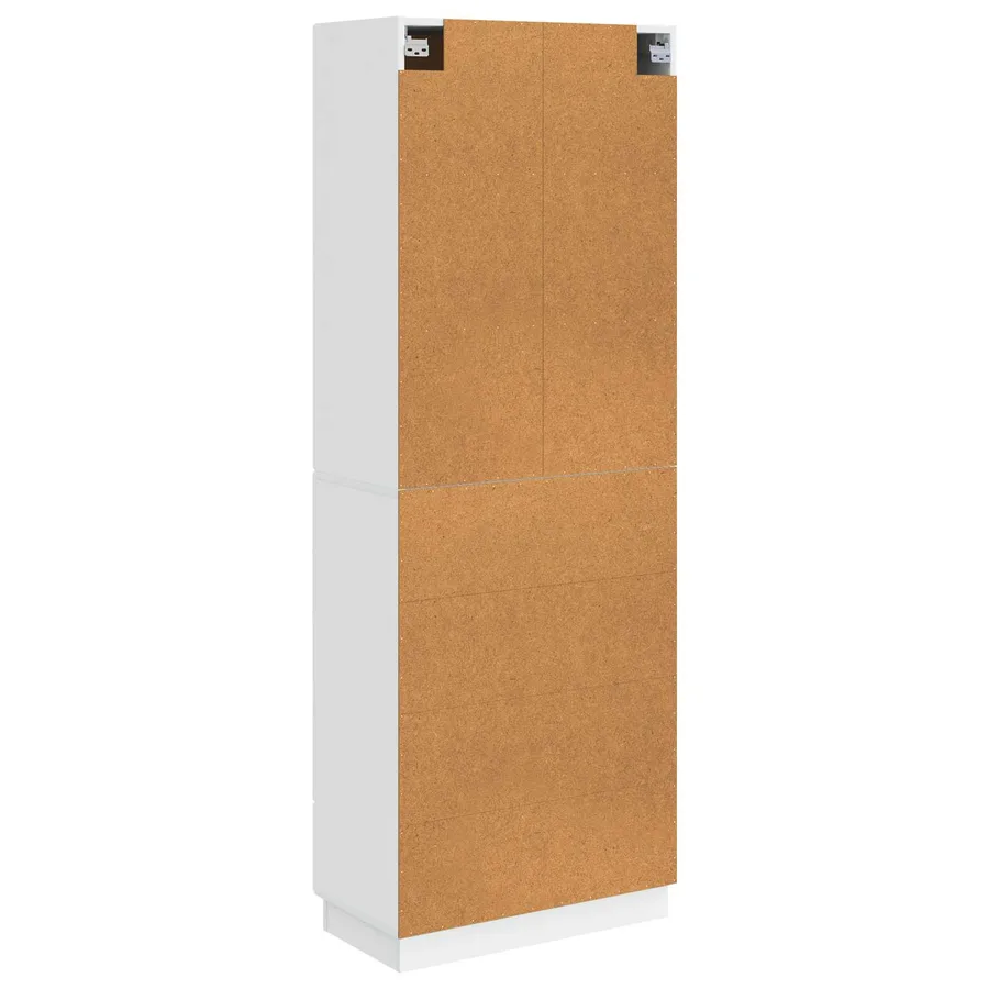 Ensemble de Meubles 2 pcs Blanc brillant 66 x 34,5 x 87 cm - 7