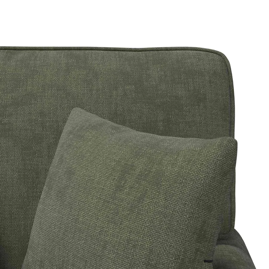 Chaise lounge avec jupe avec coussin Vert 157 x 91 x 91 cm ARES - 9