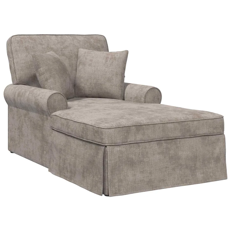 Chaise lounge avec jupe Sable 157 x 91 x 91 cm ARES - 2