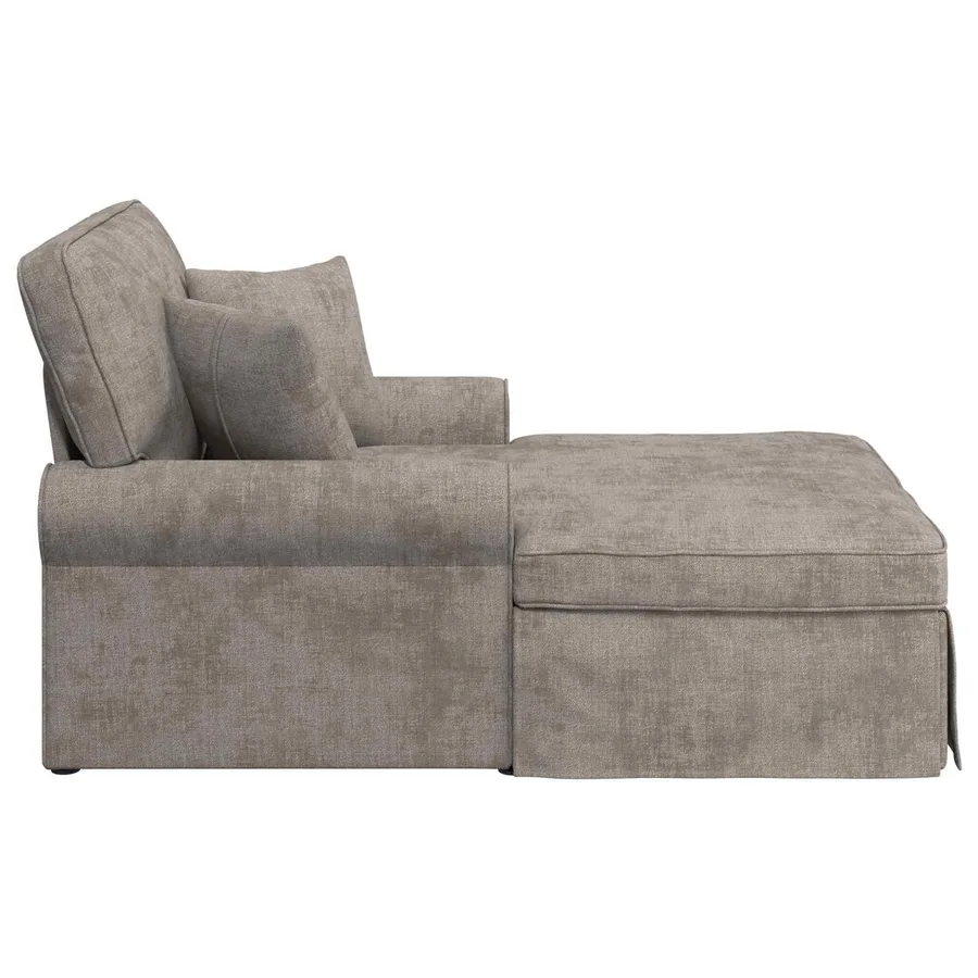 Chaise lounge avec jupe Sable 157 x 91 x 91 cm ARES - 5