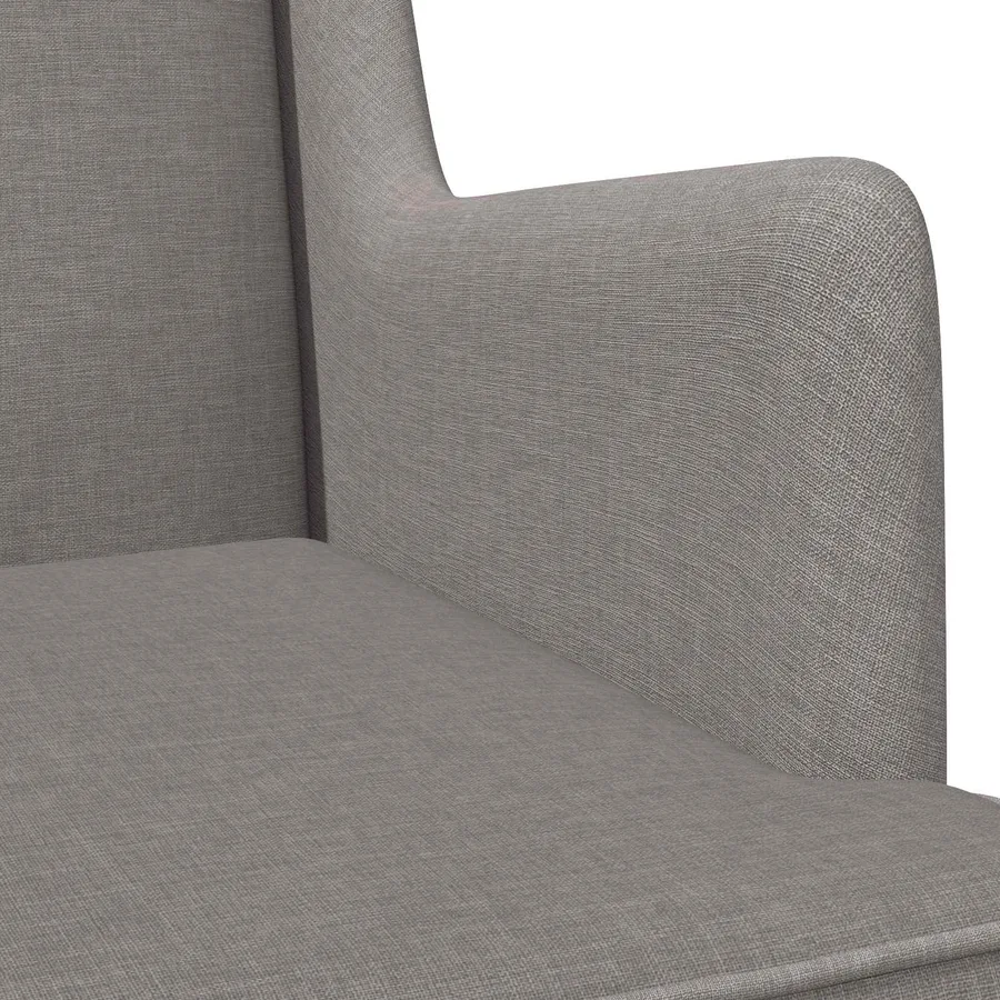 Chaise à bascule Taupe 62 x 80 x 85 cm tissu - 7