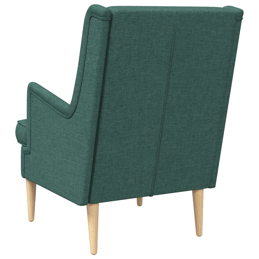 Fauteuil Vert foncé Tissu - 6