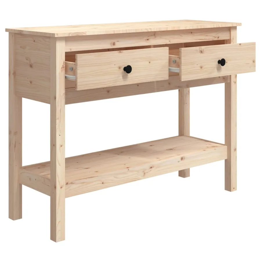 Table console 100x35x75 cm Bois massif de pin - 5