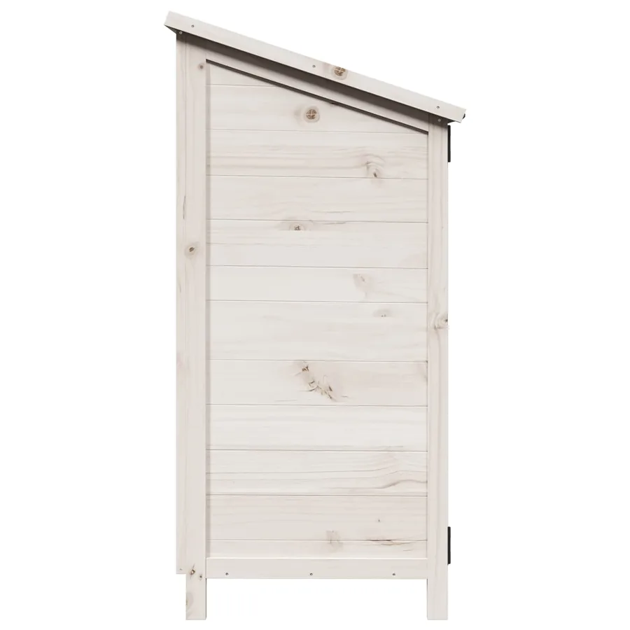 Abri de jardin Blanc 59,5 x 56 x 113,5 cm Bois de Sapin Massif - 6