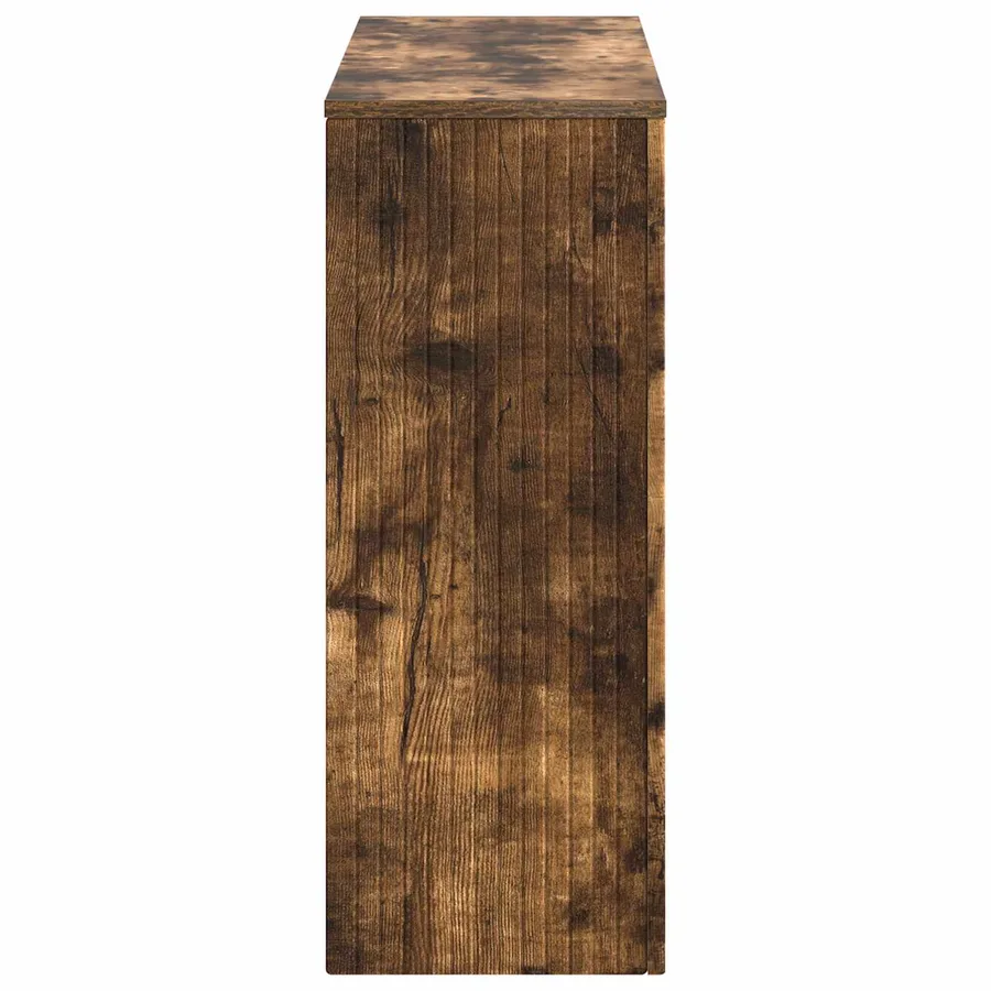 Table console Chêne Fumé 101 x 29 x 74 cm Bois d’ingénierie - 6
