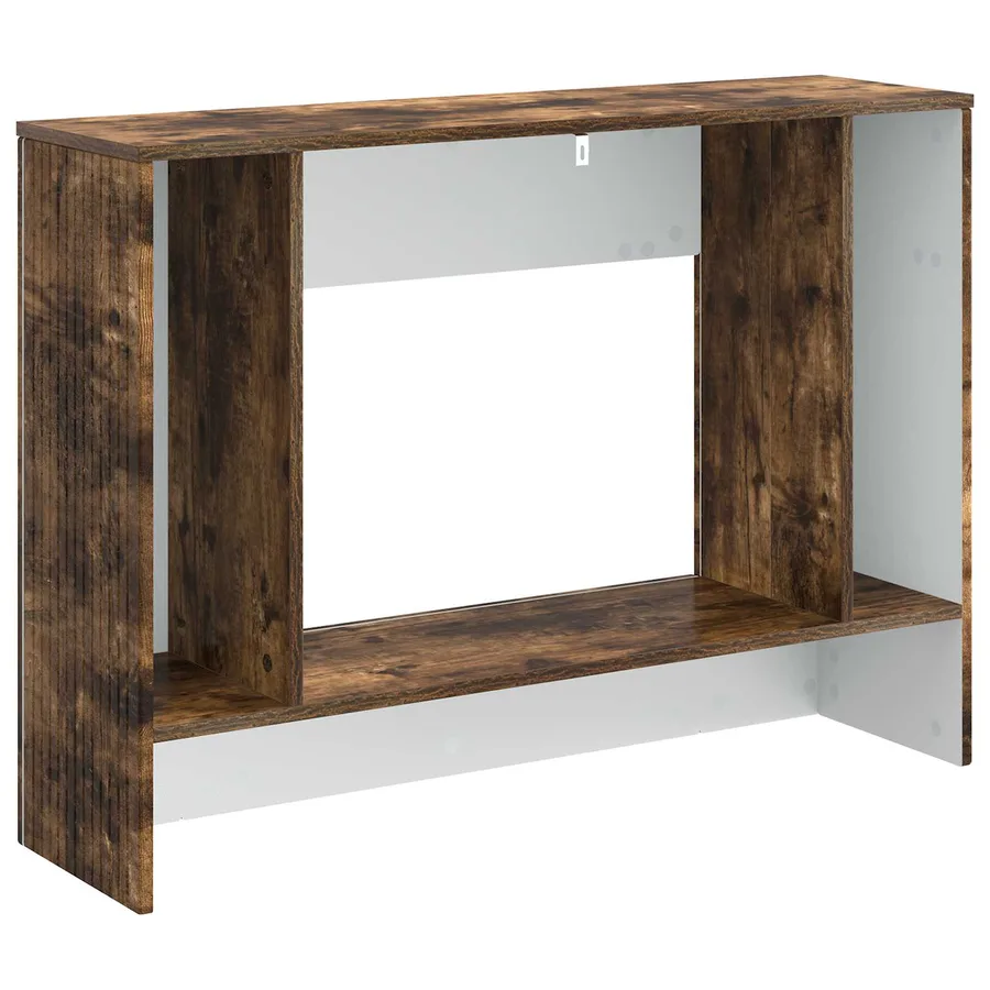 Table console Chêne Fumé 101 x 29 x 74 cm Bois d’ingénierie - 7