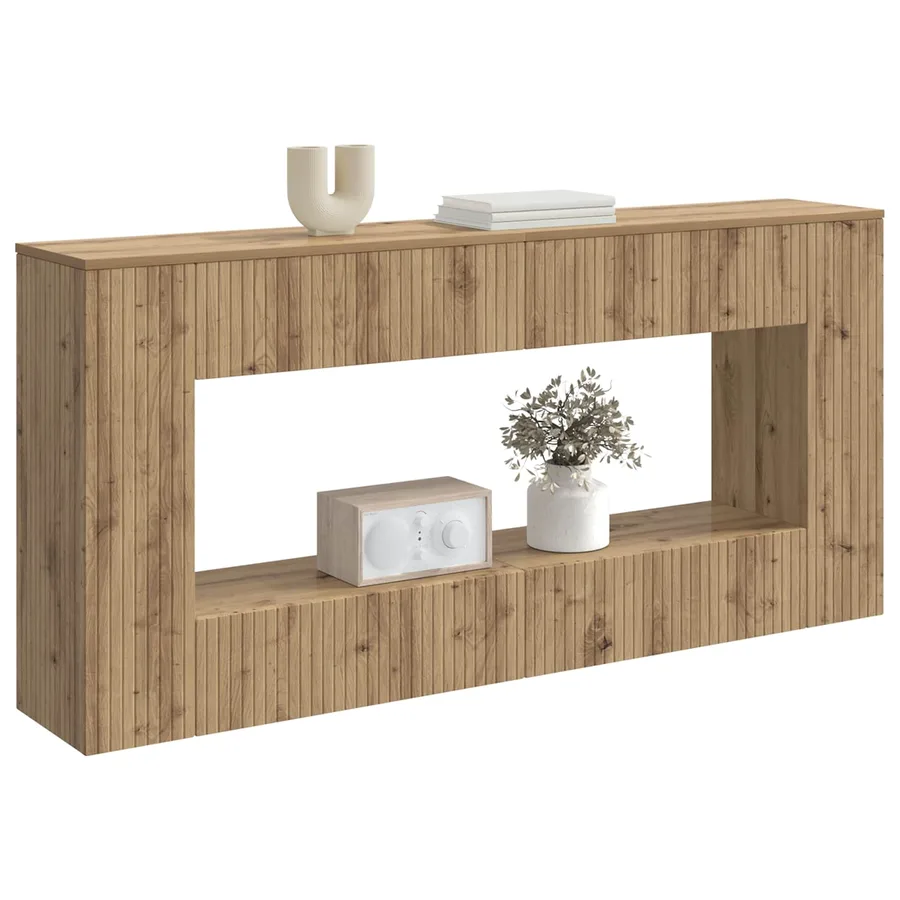Table console Chêne Artisanal 155 x 29 x 74 cm - 3